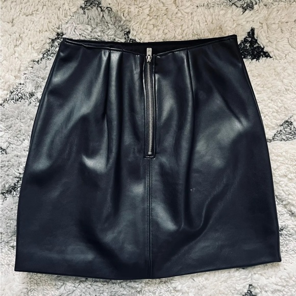 Leather Mini Skirt - Picture 2 of 5